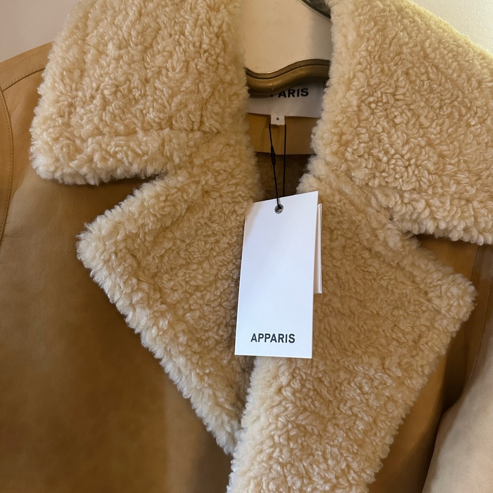 Apparis Camel Teddy Jacket - Picture 5 of 6